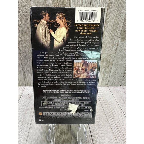 Vtg Camelot 30th Anniversary Remastered Version VHS Tape - Warner Bros 1997 NEW - Picture 2 of 4
